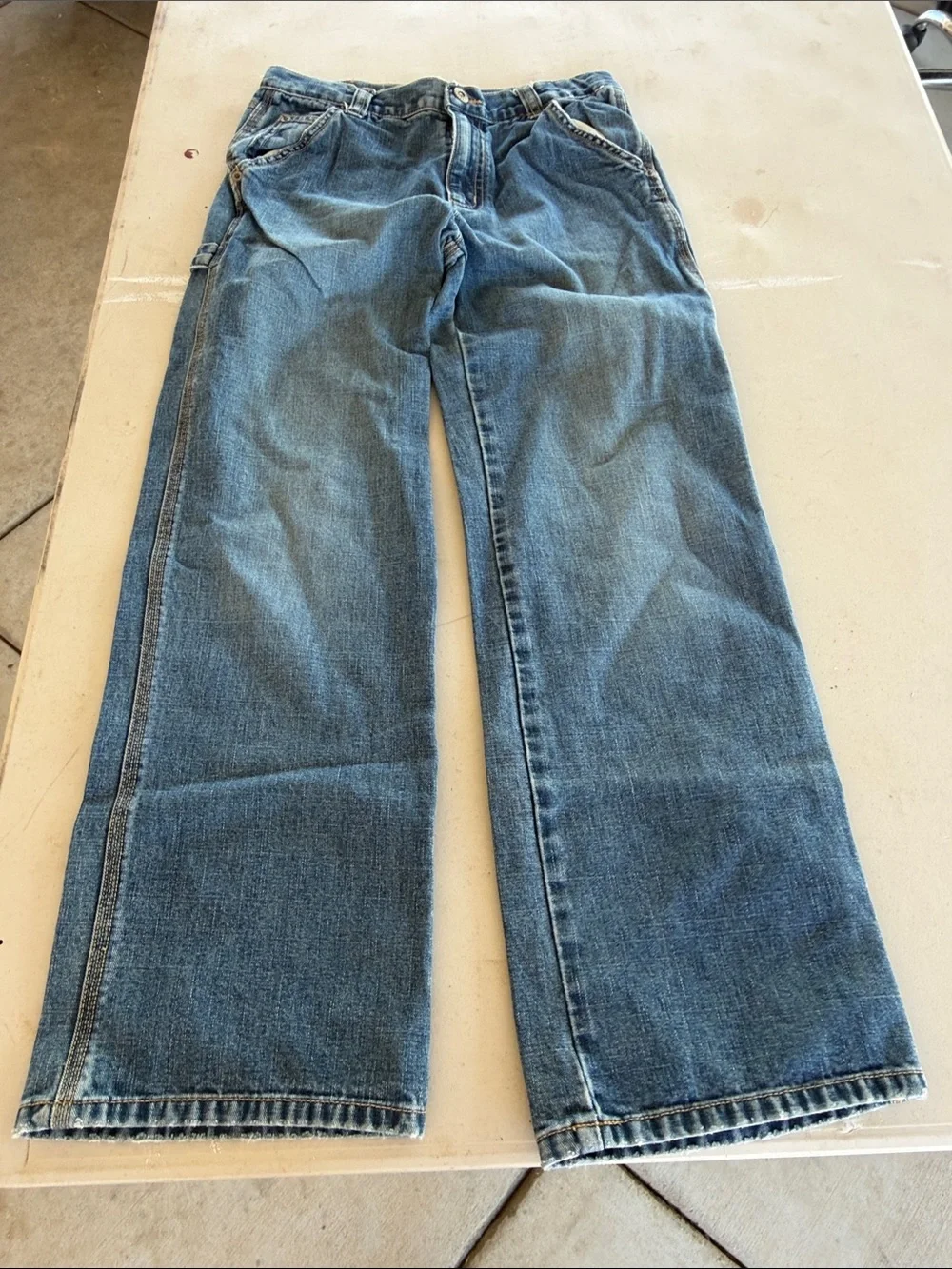 Gymboree Kids Blue Carpenter Jeans With Adjustable Waist